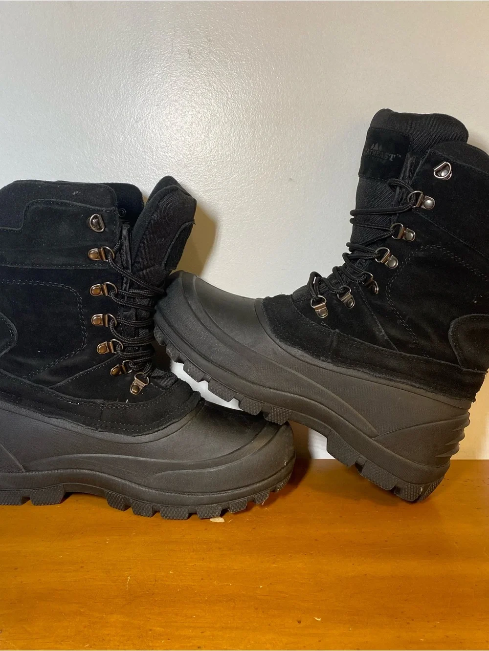 Northeast Outfitters Mens 6 Leather 200g 3M Insulated Pac Boot Snow Winter Black
